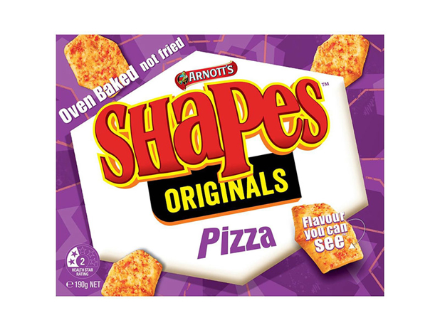 Arnott's Shapes Originals Cracker Biscuits Pizza 190g