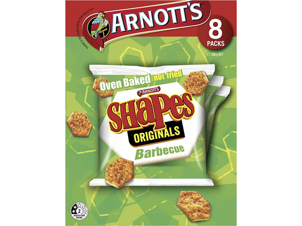 Arnott's Shapes Originals Barbecue 8 Pack