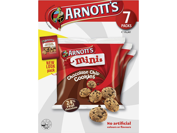 Arnott's Mini Chocolate Chip Cookies 7 Pack