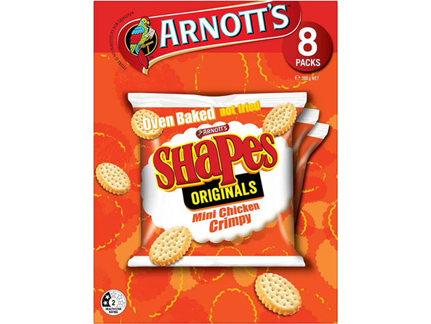 Arnott's Shapes Mini Chicken Crimpy 8 Pack