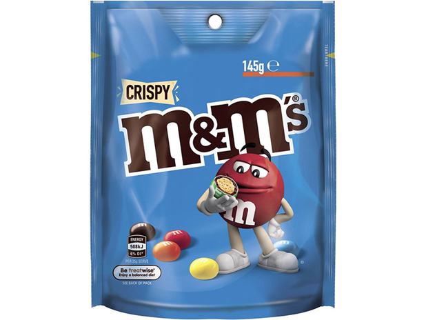 M&M's Crispy Chocolate Medium Bag 145g