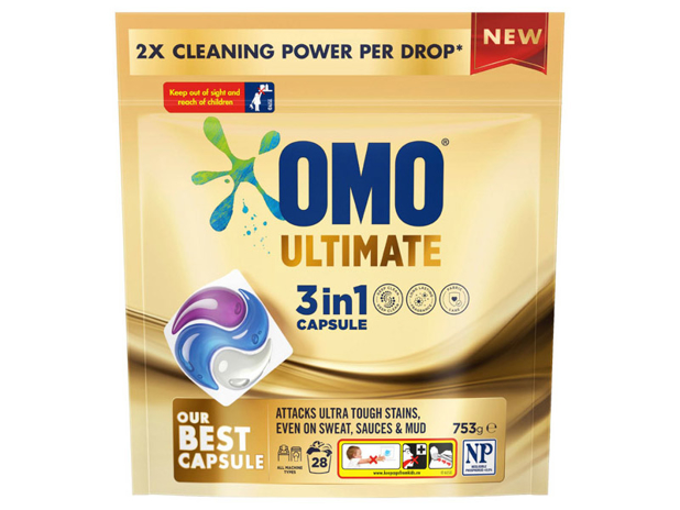 OMO Ultimate 3 in 1 Laundry Capsules 28 Pack