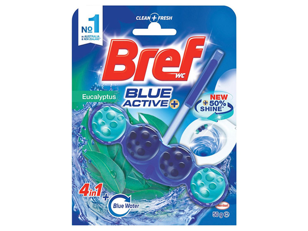 Bref Blue Active Toilet Cleaner Block Eucalyptus 50g