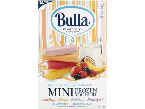 Bulla Mini Frozen Yoghurt Assorted Flavours 14 Pack