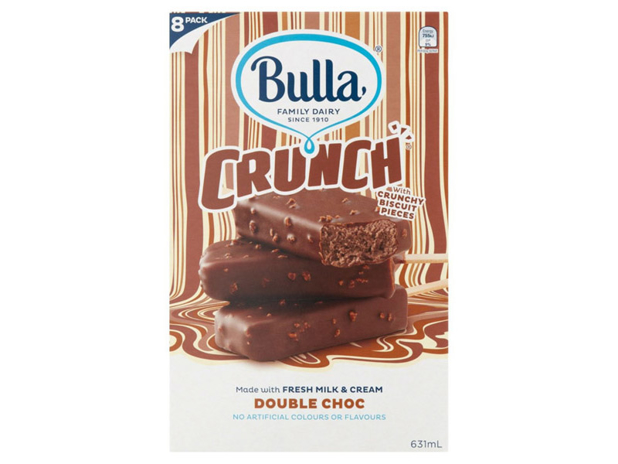 Bulla Double Choc Crunch Ice Creams 8 Pack