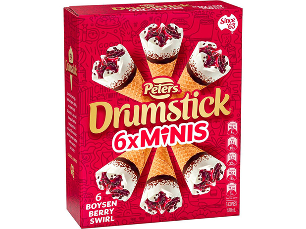 Peters Drumstick Mini Boysen Berry Swirl 6 Pack