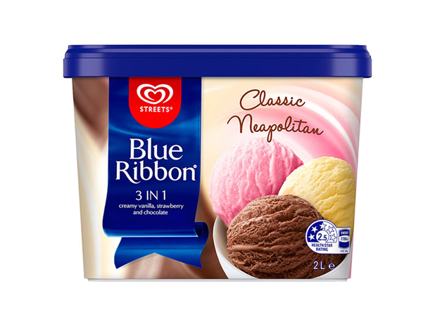 Streets Blue Ribbon Neapolitan Ice Cream 2 Litre