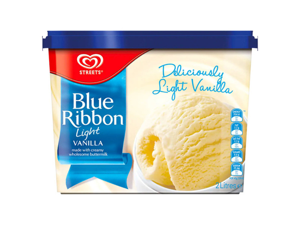 Streets Blue Ribbon Light Vanilla Ice Cream 2 Litre