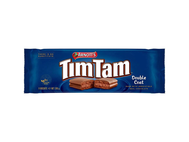 Arnott's Tim Tam Chocolate Biscuits Double Coat 200g