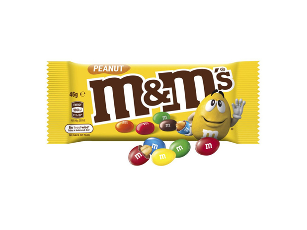 M&M'S Peanut Chocolate Singles Bag 46g