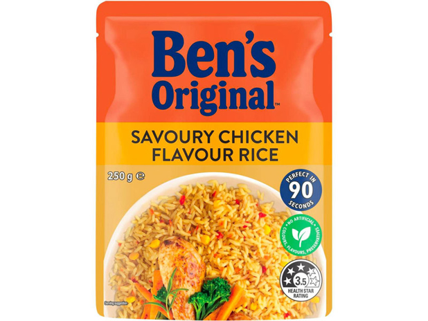 Ben's Original Microwave Savoury Chicken Flavour Rice 250g