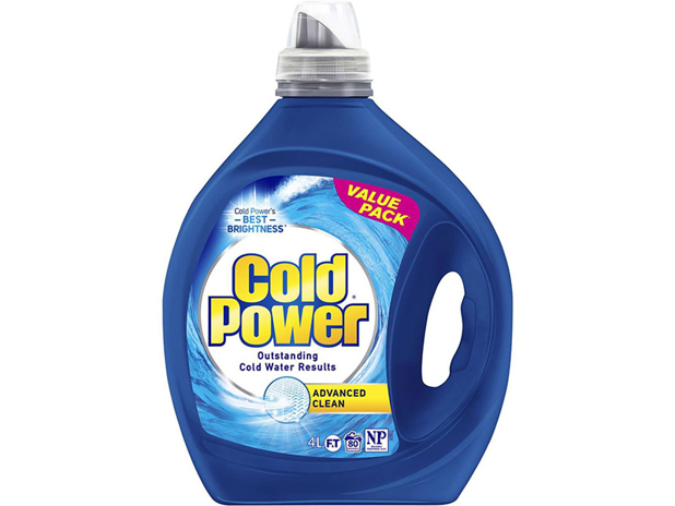 Cold Power Advanced Clean Laundry Detergent Liquid 4 Litre