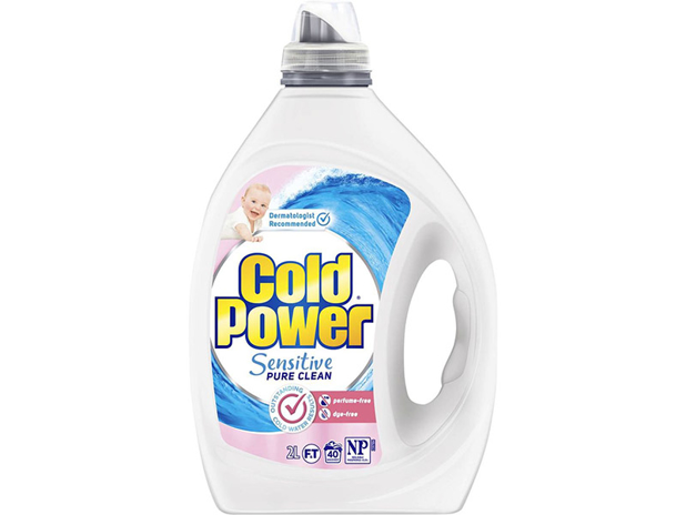 Cold Power Pure Clean Laundry Detergent Liquid for sensitive skin 2 Litre