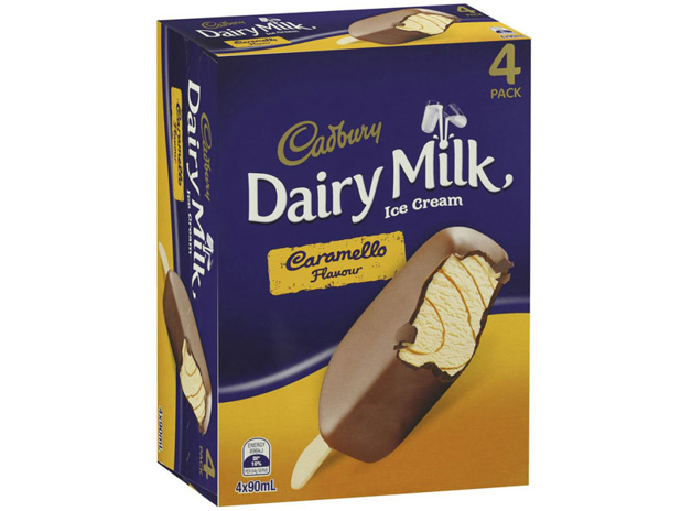 Cadbury Dairy Milk Caramello Ice Cream Sticks 4 Millilitre