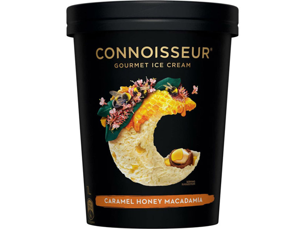 Connoisseur Ice Cream Caramel Honey Macadamia 1 Litre